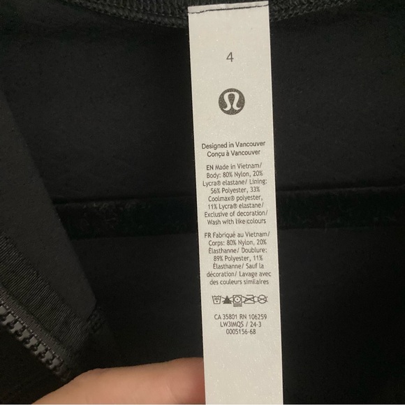 NWOT Lululemon Textured Define Jacket Black Size 4 Made in 2023 - Picture 8 of 8